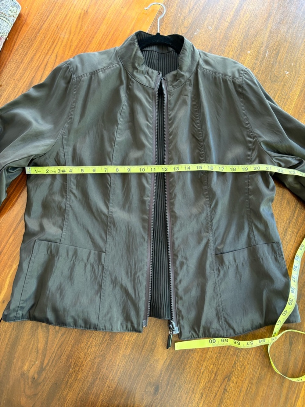 Mycra Pac Brown Ribbed Zip Front Utility Jacket - Picture 5 of 9